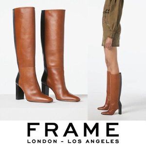 FRAME Le Catalina Heel Boot Whiskey Multi 9 US/39.5EU
